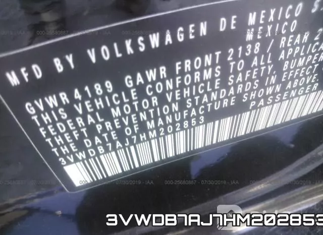 3VWDB7AJ7HM202853 фото 10