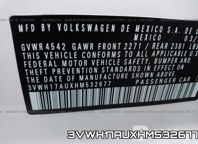 3VWH17AUXHM532677 фото 10