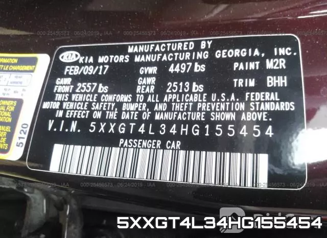 5XXGT4L34HG155454 фото 10