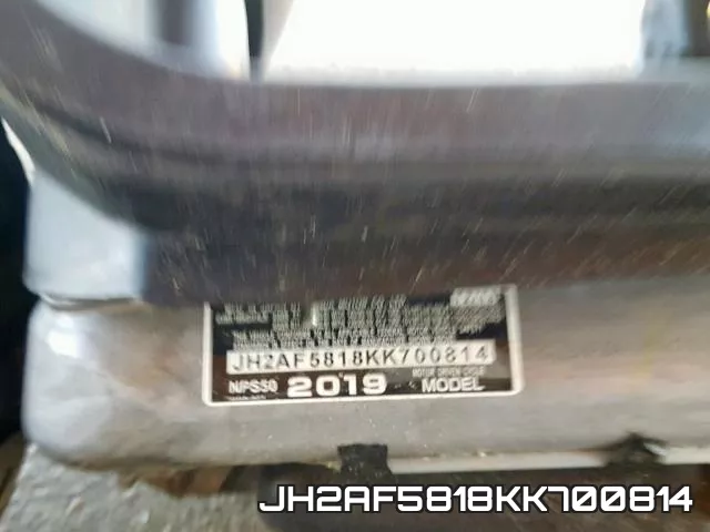 JH2AF5818KK700814 фото 2