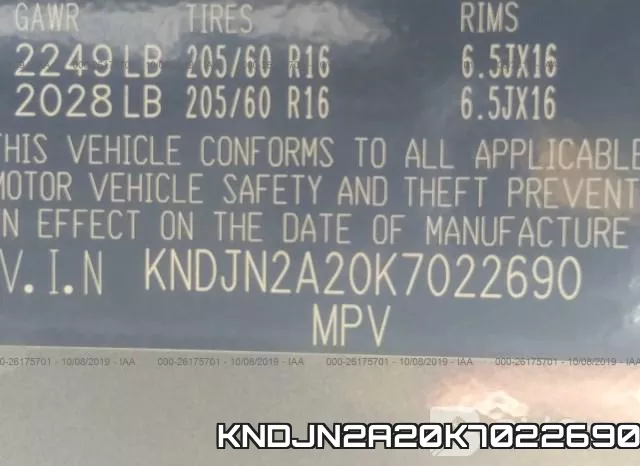 KNDJN2A20K7022690 фото 9