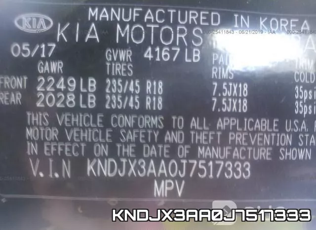 KNDJX3AA0J7517333 фото 10