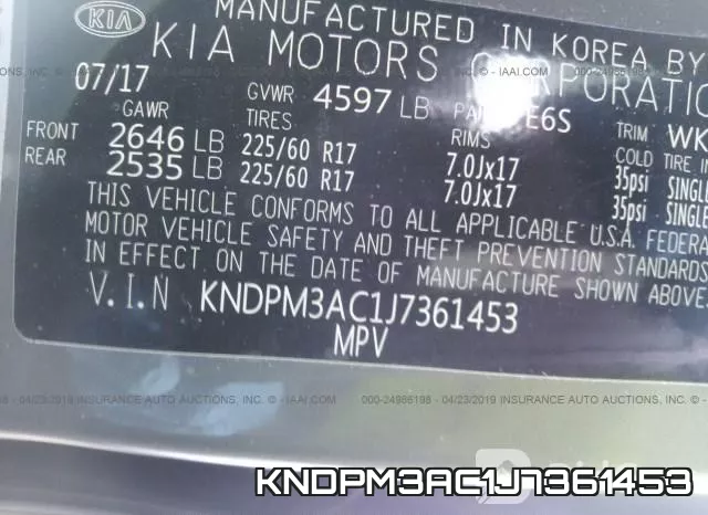 KNDPM3AC1J7361453 фото 10