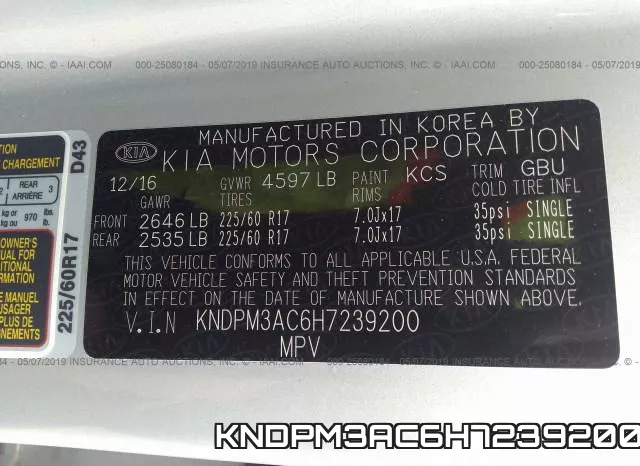 KNDPM3AC6H7239200 фото 9
