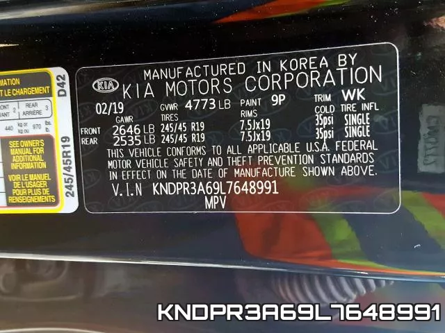 KNDPR3A69L7648991 фото 2