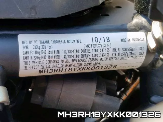 MH3RH18YXKK001326 фото 2