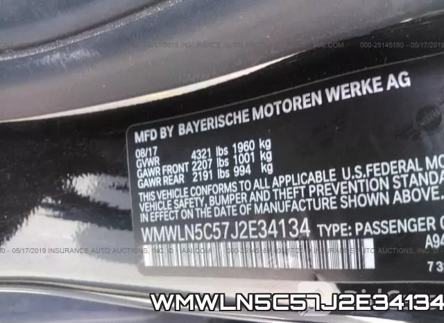 WMWLN5C57J2E34134 фото 10