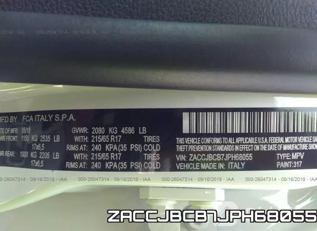 ZACCJBCB7JPH68055 фото 9