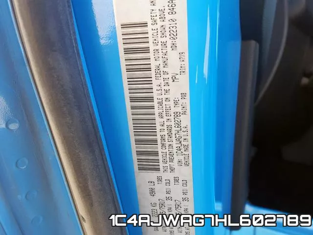 1C4AJWAG7HL602789 фото 2