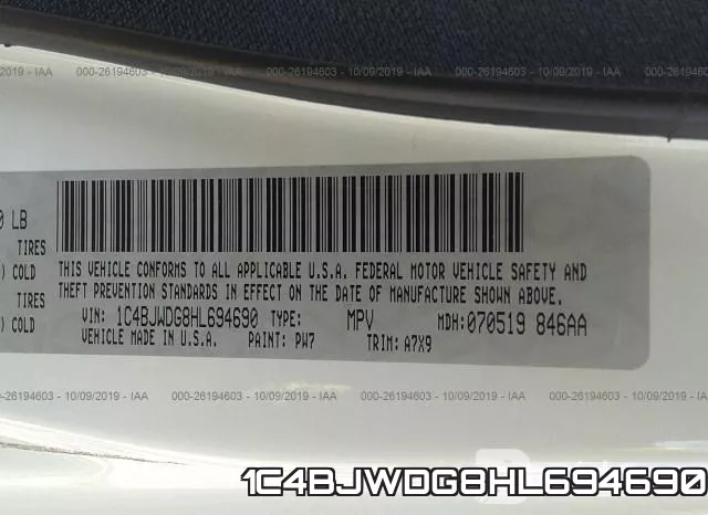 1C4BJWDG8HL694690 фото 10