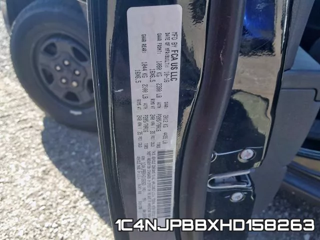 1C4NJPBBXHD158263 фото 2