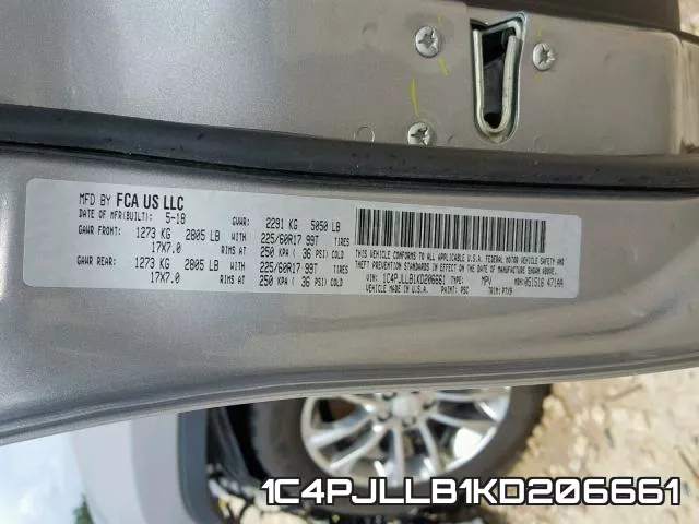1C4PJLLB1KD206661 фото 2