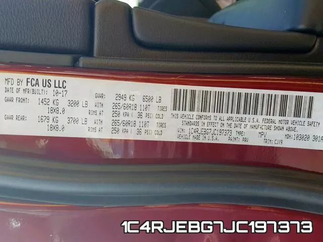 1C4RJEBG7JC197373 фото 2
