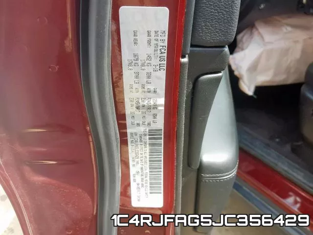 1C4RJFAG5JC356429 фото 2