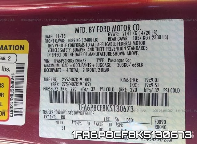 1FA6P8CF8K5130673 фото 10