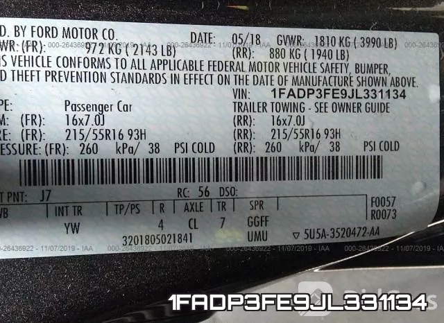 1FADP3FE9JL331134 фото 10