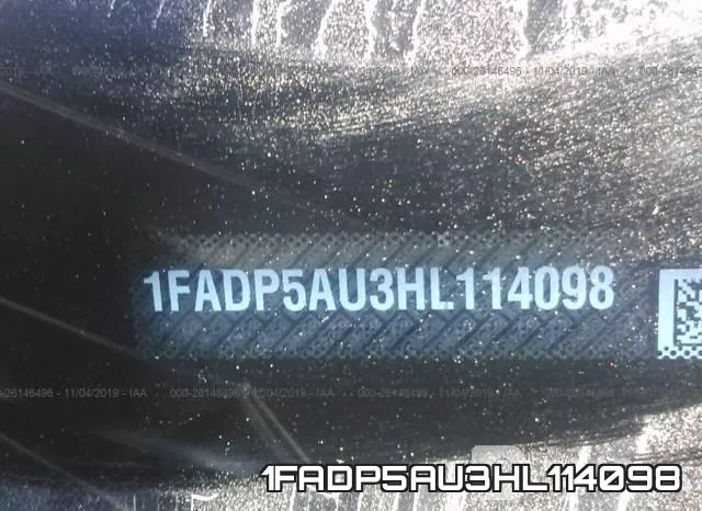 1FADP5AU3HL114098 фото 10