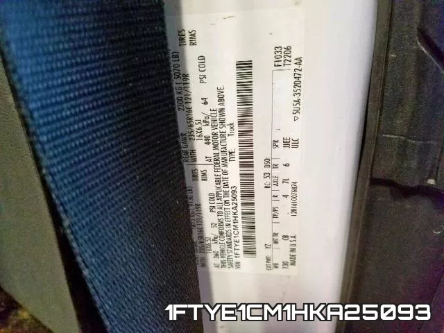 1FTYE1CM1HKA25093 фото 2