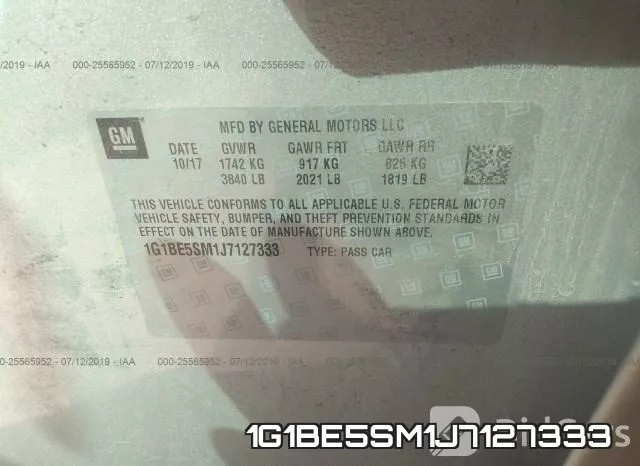 1G1BE5SM1J7127333 фото 10