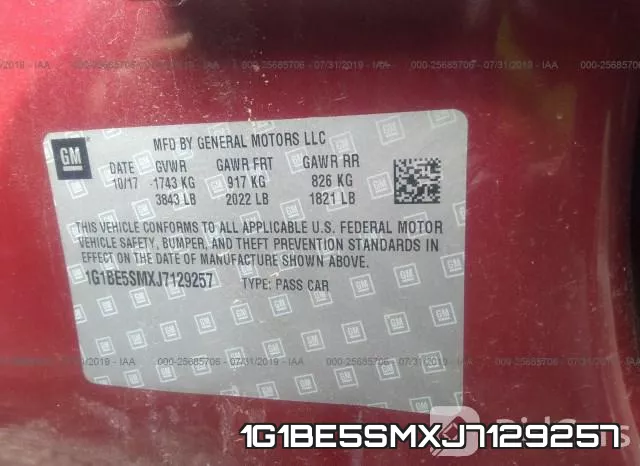 1G1BE5SMXJ7129257 фото 10