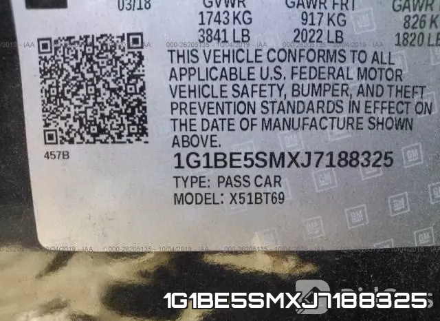 1G1BE5SMXJ7188325 фото 9