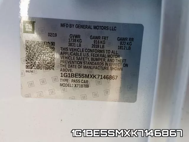 1G1BE5SMXK7146867 фото 2