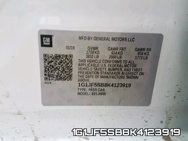 1G1JF5SB8K4123919 фото 2