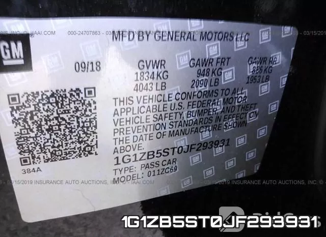 1G1ZB5ST0JF293931 фото 10