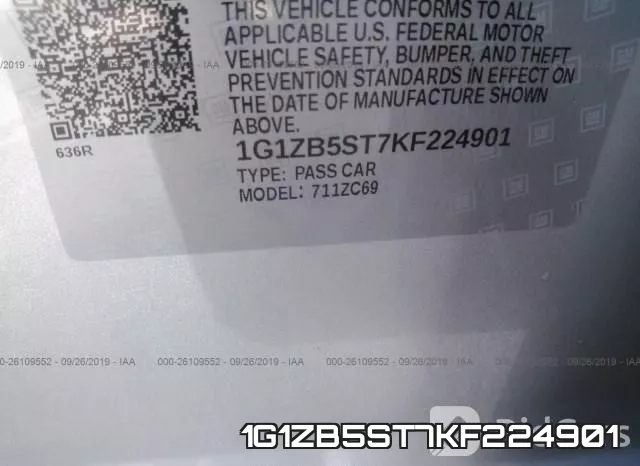 1G1ZB5ST7KF224901 фото 10
