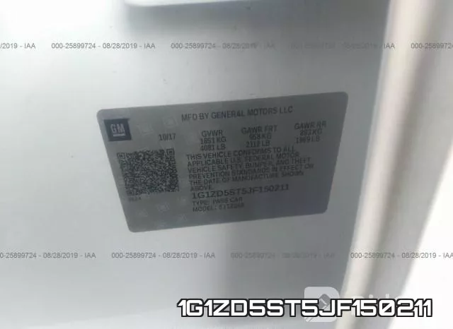 1G1ZD5ST5JF150211 фото 10