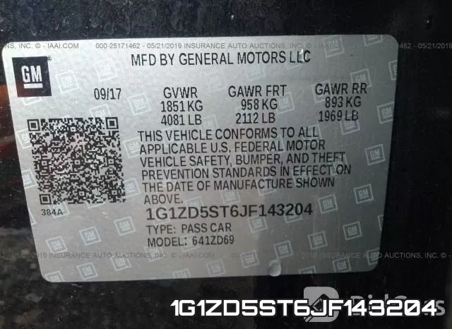 1G1ZD5ST6JF143204 фото 10