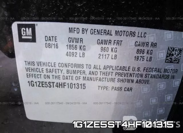 1G1ZE5ST4HF101315 фото 10