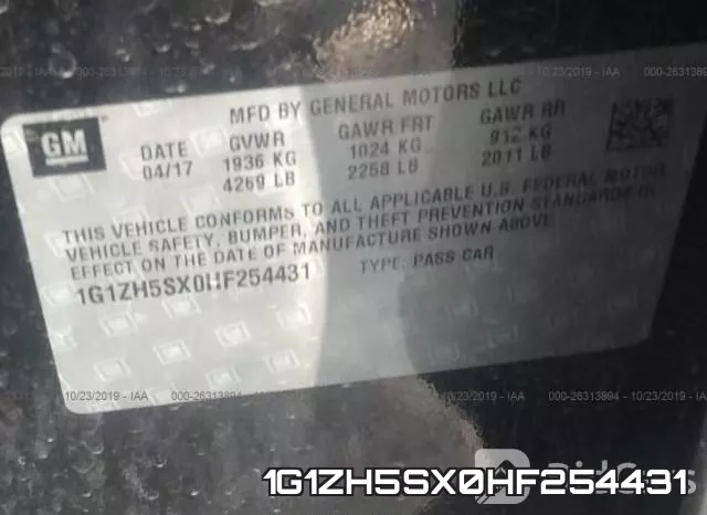 1G1ZH5SX0HF254431 фото 9