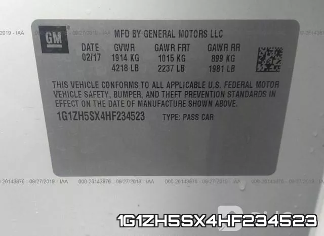 1G1ZH5SX4HF234523 фото 10