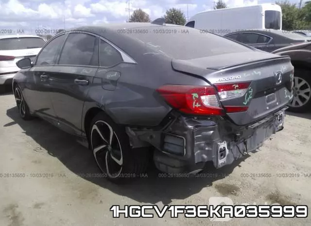 1HGCV1F36KA035999 фото 4