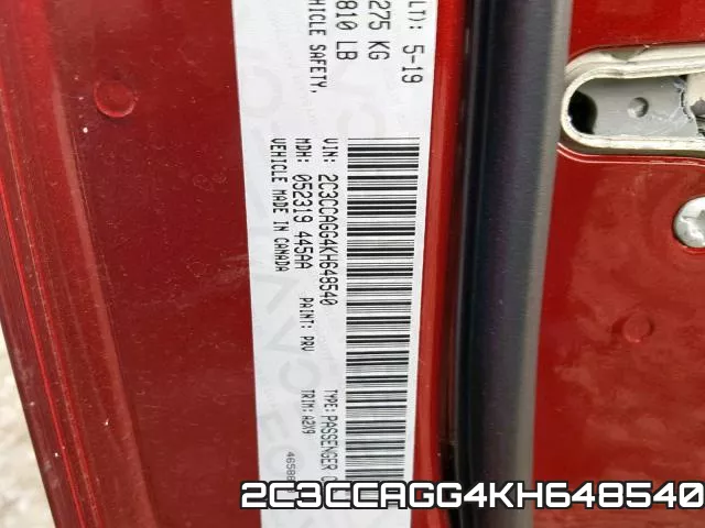 2C3CCAGG4KH648540 фото 2