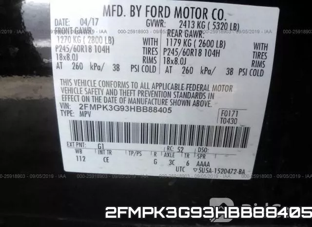 2FMPK3G93HBB88405 фото 10