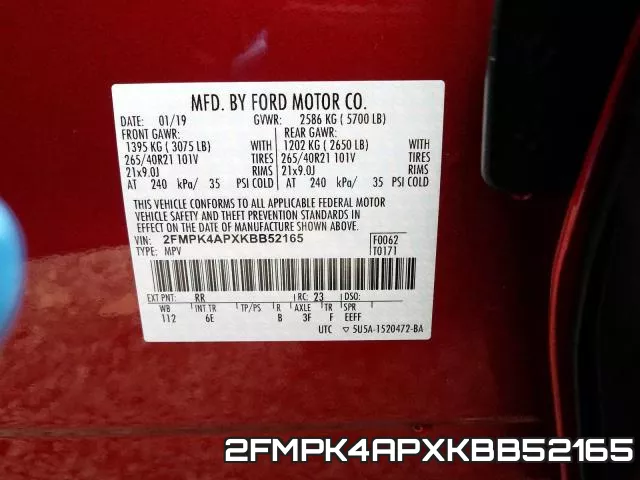 2FMPK4APXKBB52165 фото 2