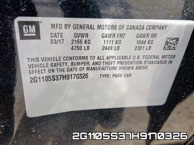 2G1105S37H9170326 фото 2