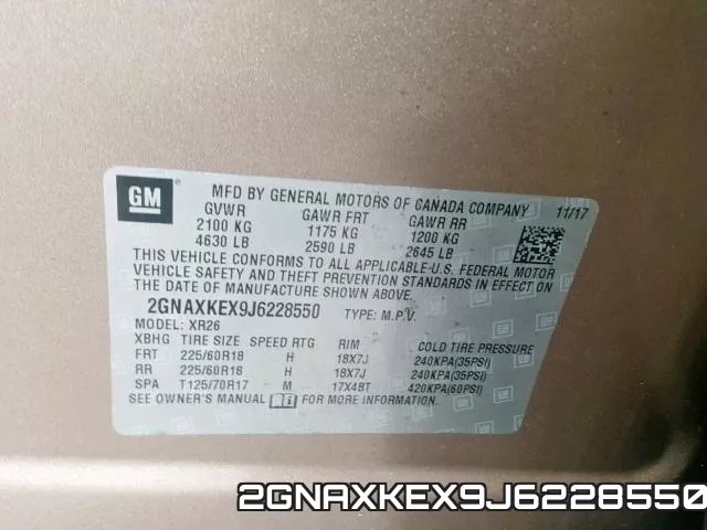 2GNAXKEX9J6228550 фото 2