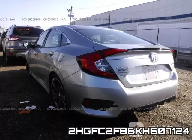2HGFC2F86KH507124 фото 4