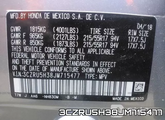 3CZRU5H38JM715477 фото 10