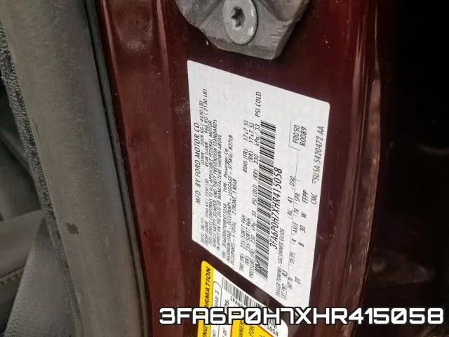 3FA6P0H7XHR415058 фото 2