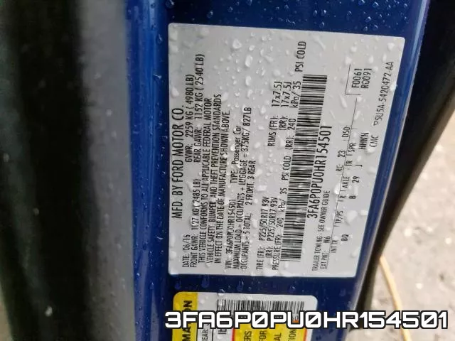 3FA6P0PU0HR154501 фото 2