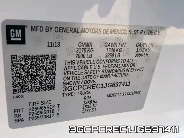 3GCPCREC1JG637411 фото 2