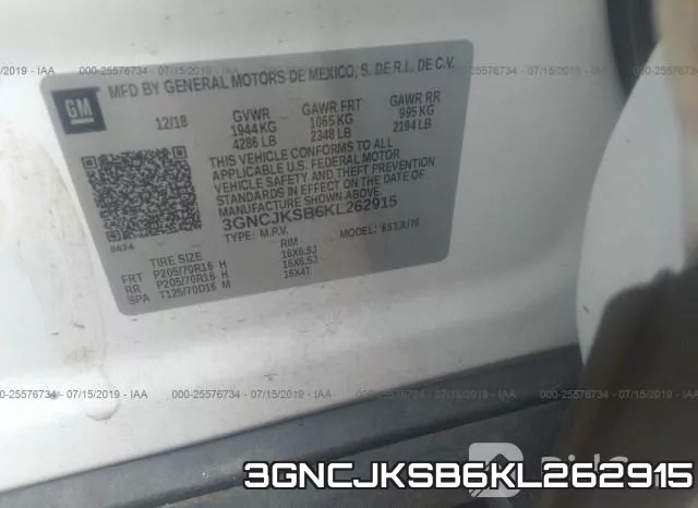 3GNCJKSB6KL262915 фото 10