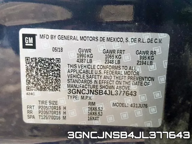 3GNCJNSB4JL377643 фото 2