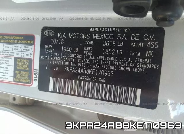 3KPA24AB8KE170963 фото 10