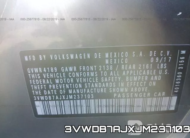 3VWDB7AJXJM237103 фото 10
