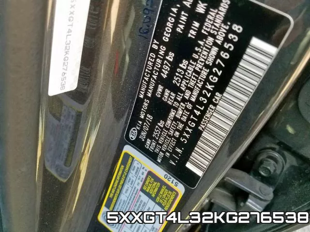 5XXGT4L32KG276538 фото 2